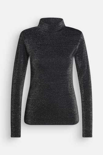 RIANI Langarmshirt schwarz metallic