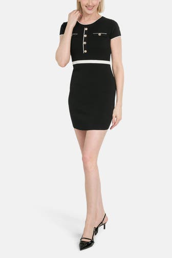 GUESS Strickkleid schwarz