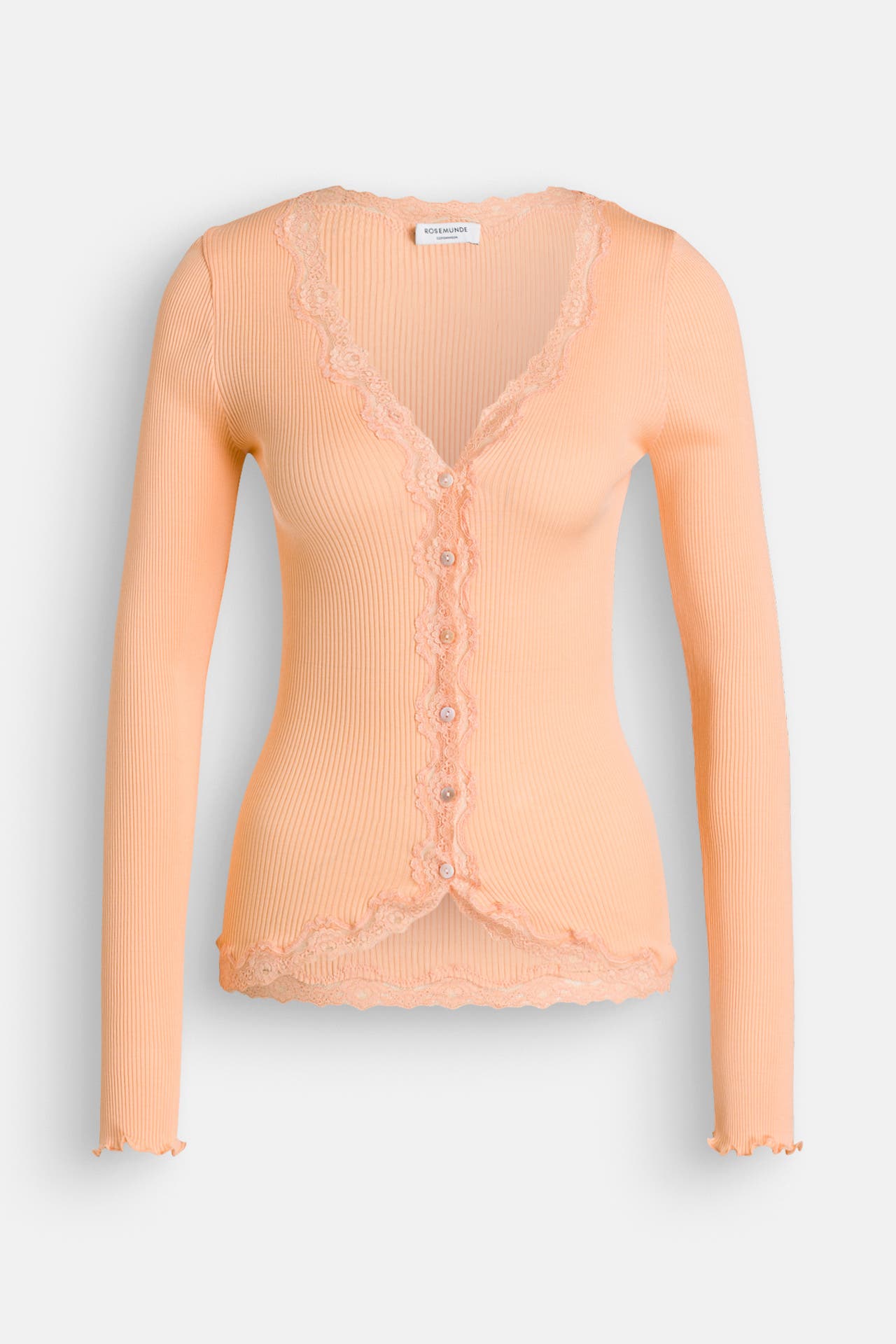 ROSEMUNDE Seidenmix-Cardigan 'Babette' apricot, Bild 1