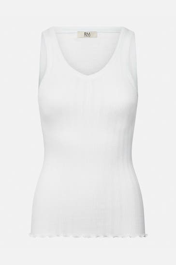 RM BY ROSEMUNDE Top 'Bardot' weiß