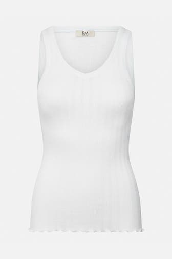 RM BY ROSEMUNDE Top 'Bardot' weiß