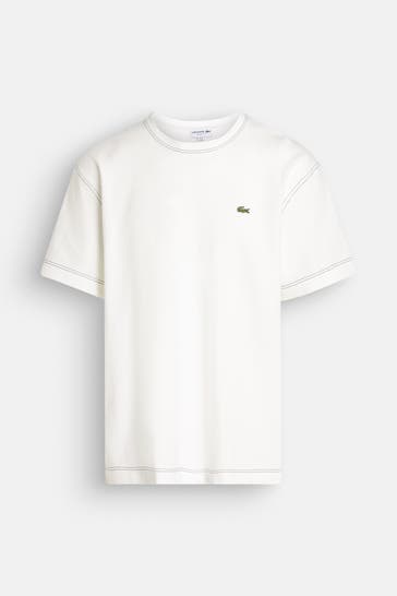 LACOSTE T-Shirt ecru