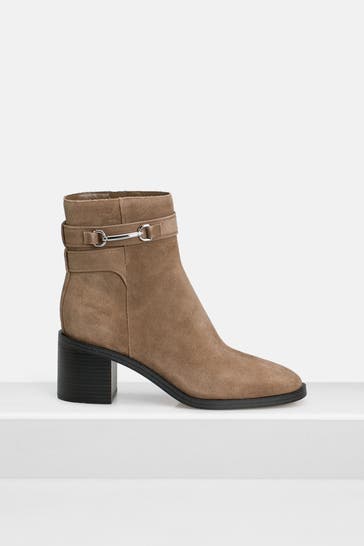 MICHAEL MICHAEL KORS Lederstiefeletten 'Carson' hellbraun