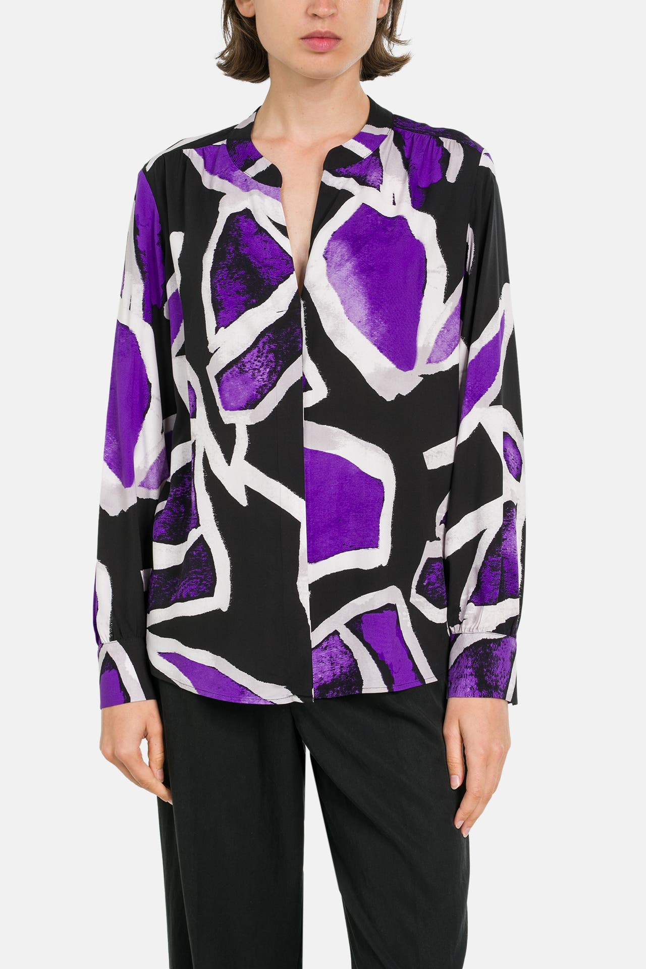 COMMA, Casual-Bluse gemustert, Bild 1