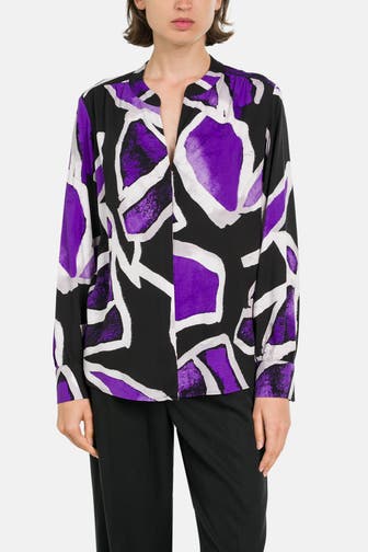 COMMA, Casual-Bluse gemustert