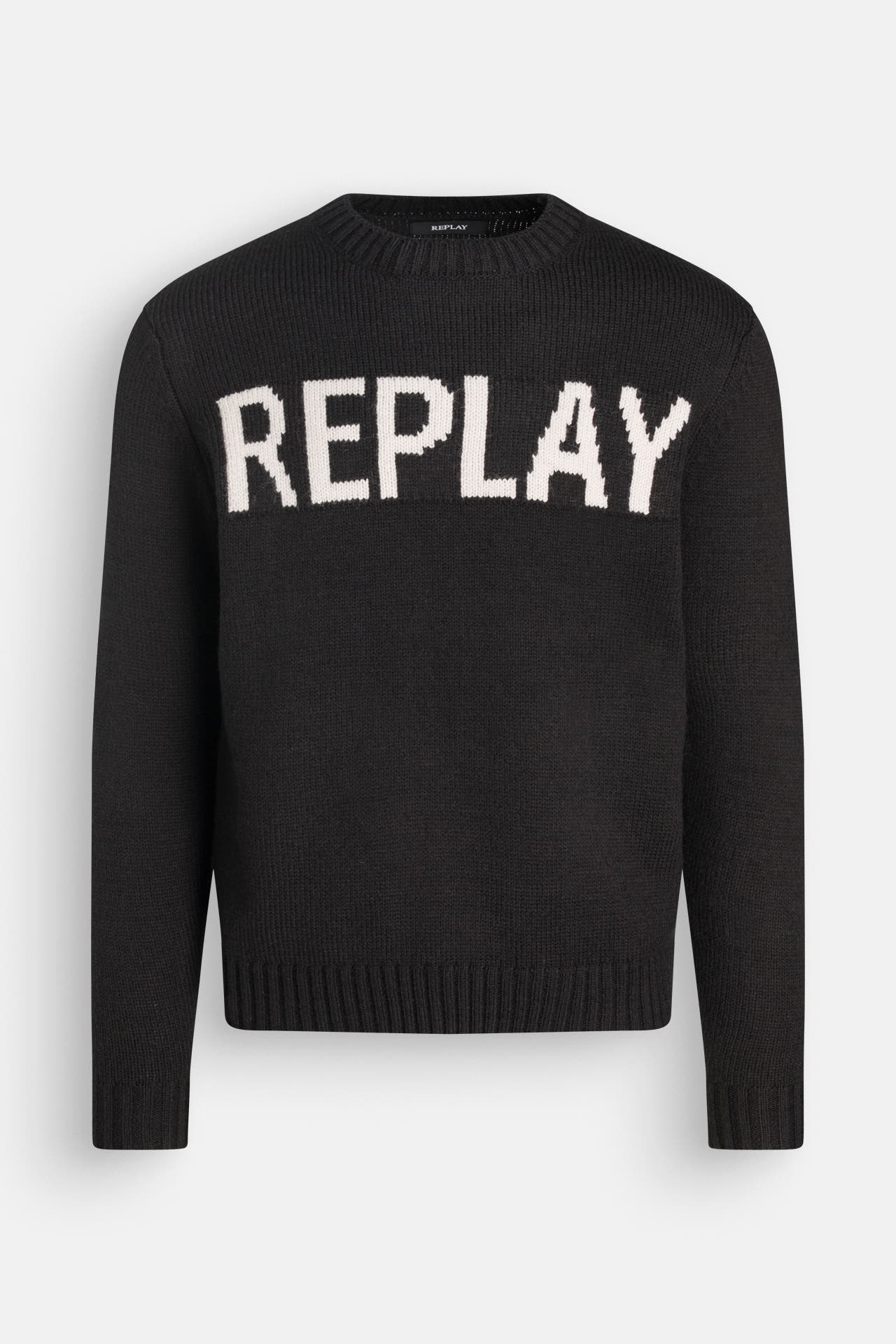 REPLAY Wollmix-Pullover schwarz, Bild 1