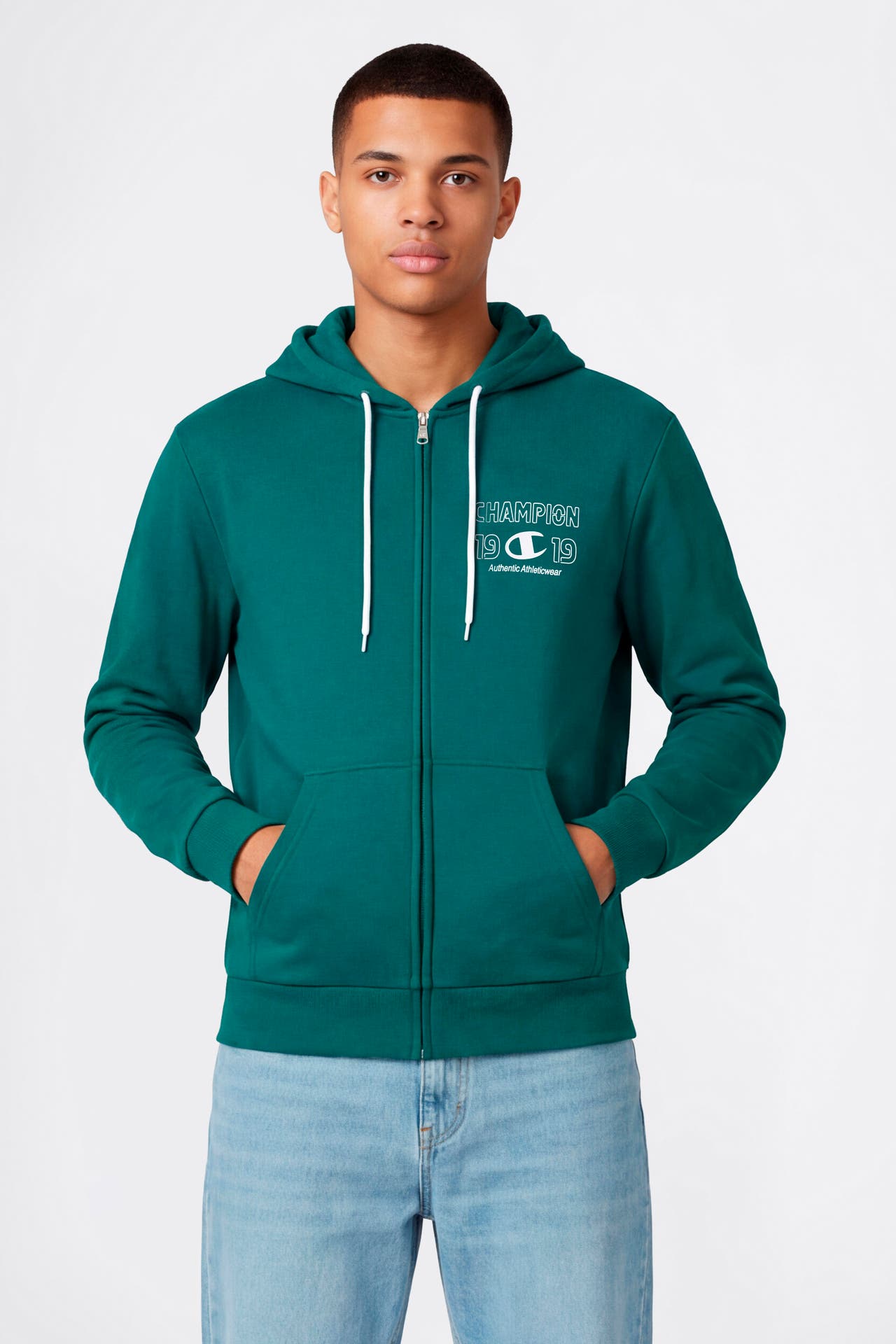 CHAMPION Sweatjacke dunkelgrün, Bild 1