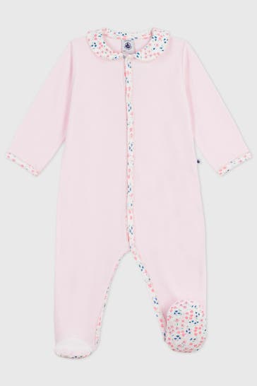 PETIT BATEAU Strampler rosa floral