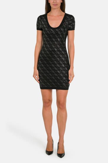 GUESS - Strickkleid 'Paige' schwarz