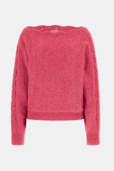 GUESS Strickpullover 'Malorie' pink