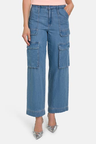 DKNY Cargo-Jeans azurblau