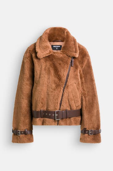 WRSTBHVR - Felljacke cognac