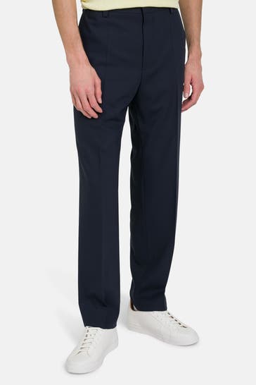 HUGO Schurwollhose 'Teagan' nachtblau