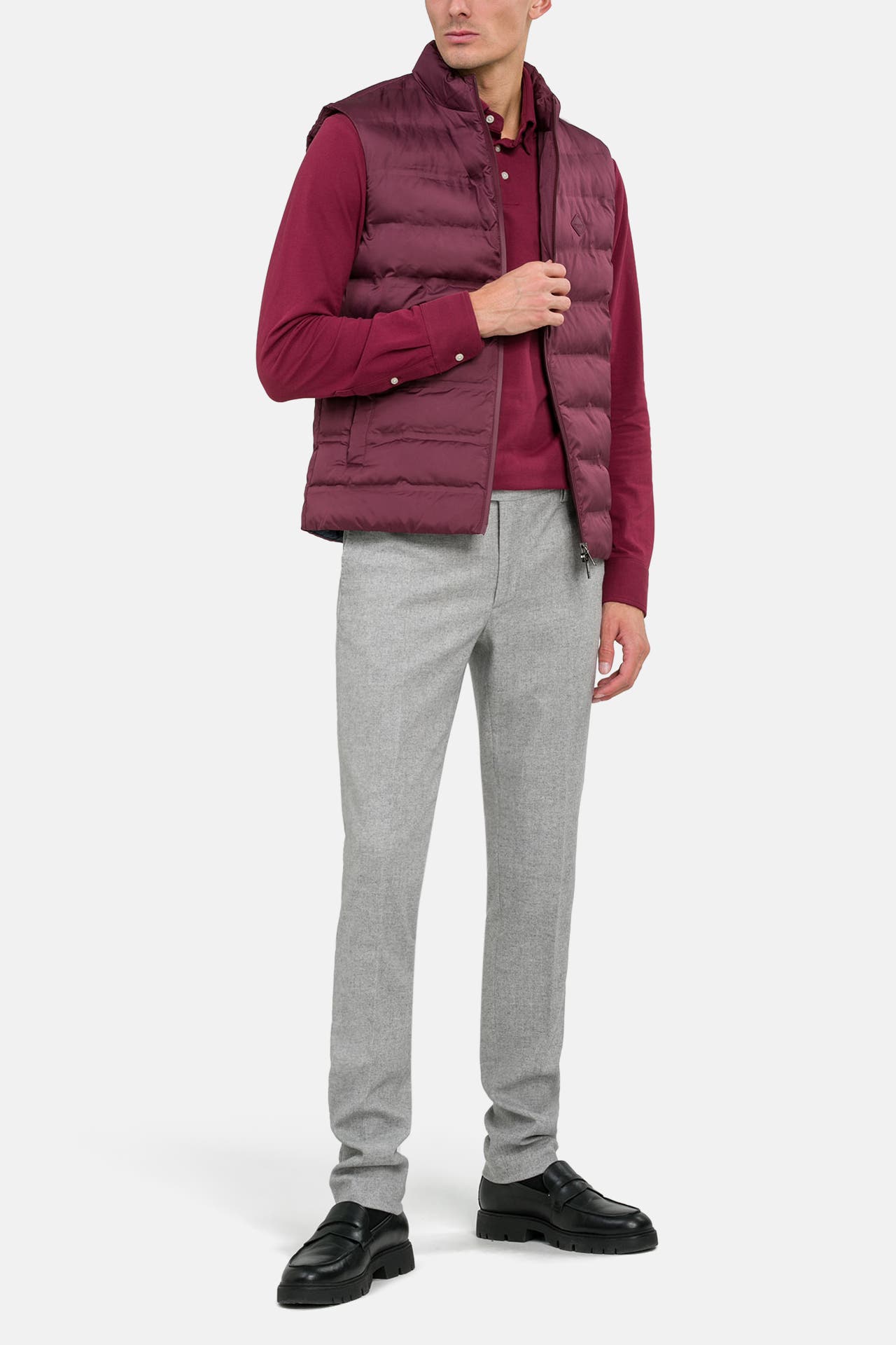 HACKETT Schurwollmix-Hose hellgrau, Bild 1