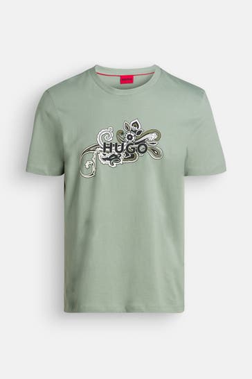 HUGO T-Shirt 'Dulive' graugrün