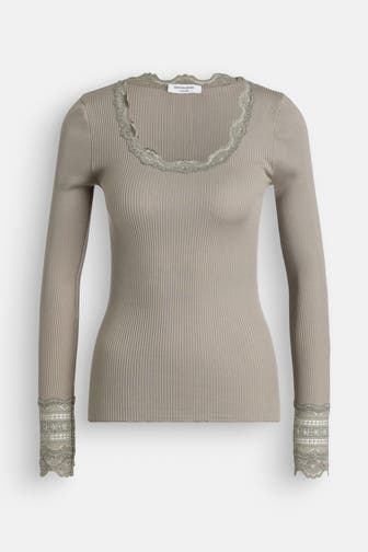 ROSEMUNDE Seidenmix-Shirt 'Benita' graugrün