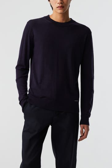 ALPHATAURI Wollmix-Pullover dunkellila