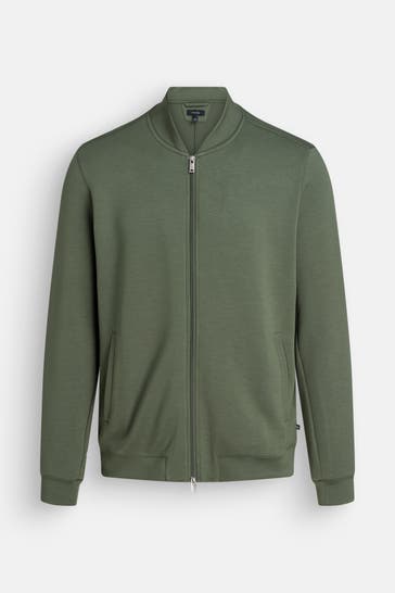MATINIQUE Sweatjacke 'callum' tannengrün