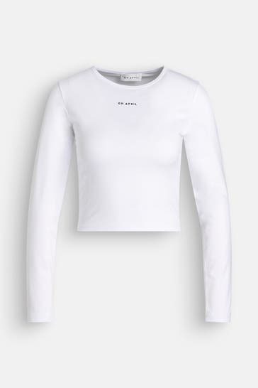 OH APRIL Longsleeve 'Ica' weiß