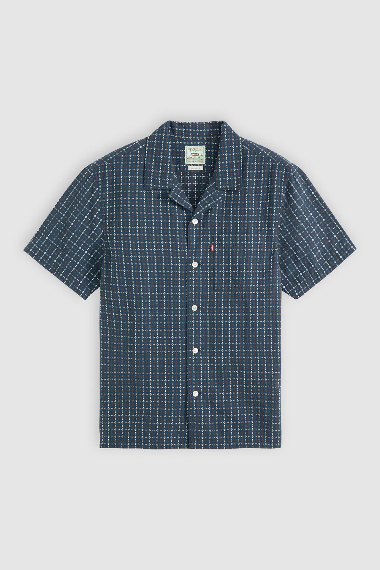 LEVI'S® Kurzarmhemd navy gestreift, Bild 1