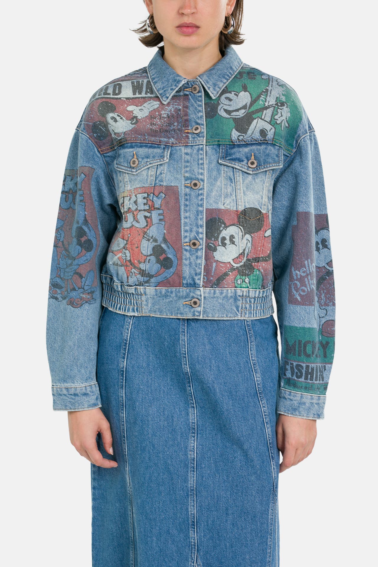 DESIGUAL Jeansjacke 'Vintage' gemustert, Bild 1