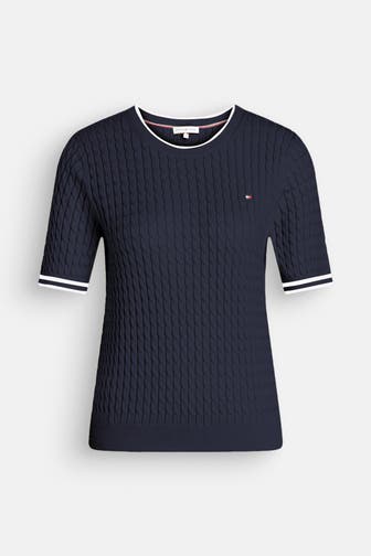 TOMMY HILFIGER Strickshirt nachtblau