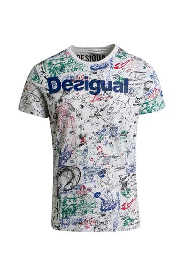 DESIGUAL T-Shirt 'Carlos' gemustert
