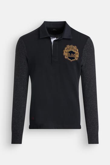 LA MARTINA Langarm-Shirt schwarz