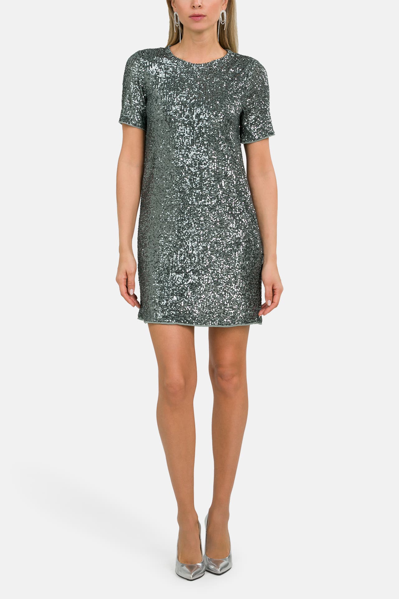 RIANI Paillettenkleid grau, Bild 1