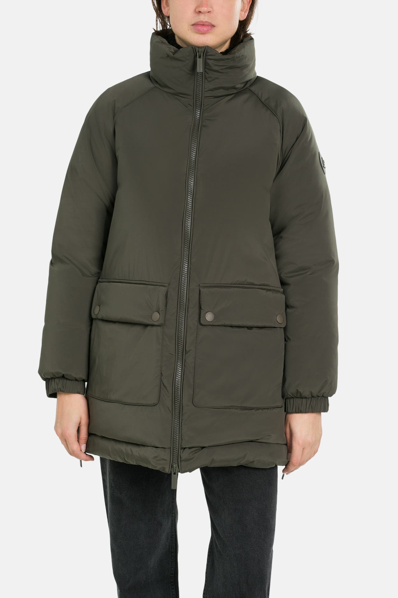 WOOLRICH Daunenjacke 'Alsea' graugrün, Bild 1