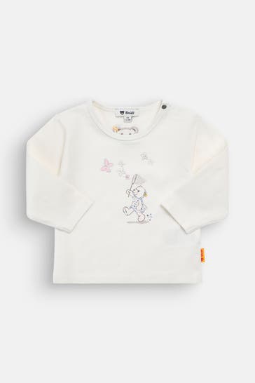 STEIFF Longsleeve 'Cloud Dancer' ecru