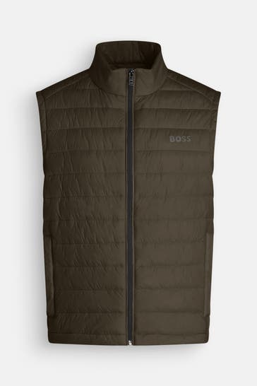 BOSS Steppweste 'Calano' khaki