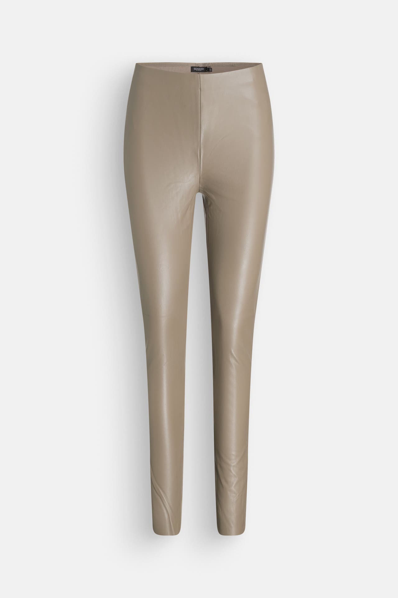 SOAKED Kunstlederleggings 'Kaylee' khaki, Bild 1