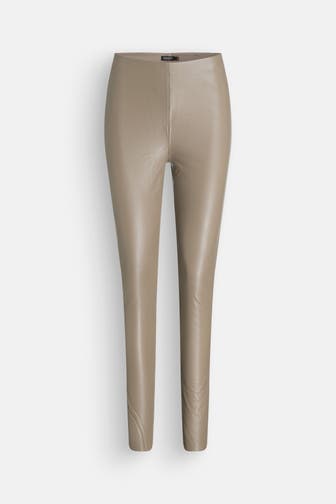 SOAKED Kunstlederleggings 'Kaylee' khaki
