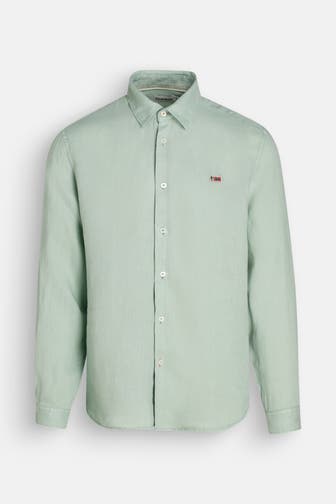 NAPAPIJRI Leinenhemd 'Gilbert' jade