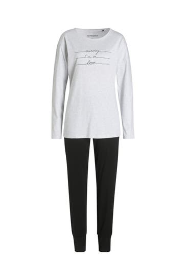 SCHIESSER Pyjama zweifarbig