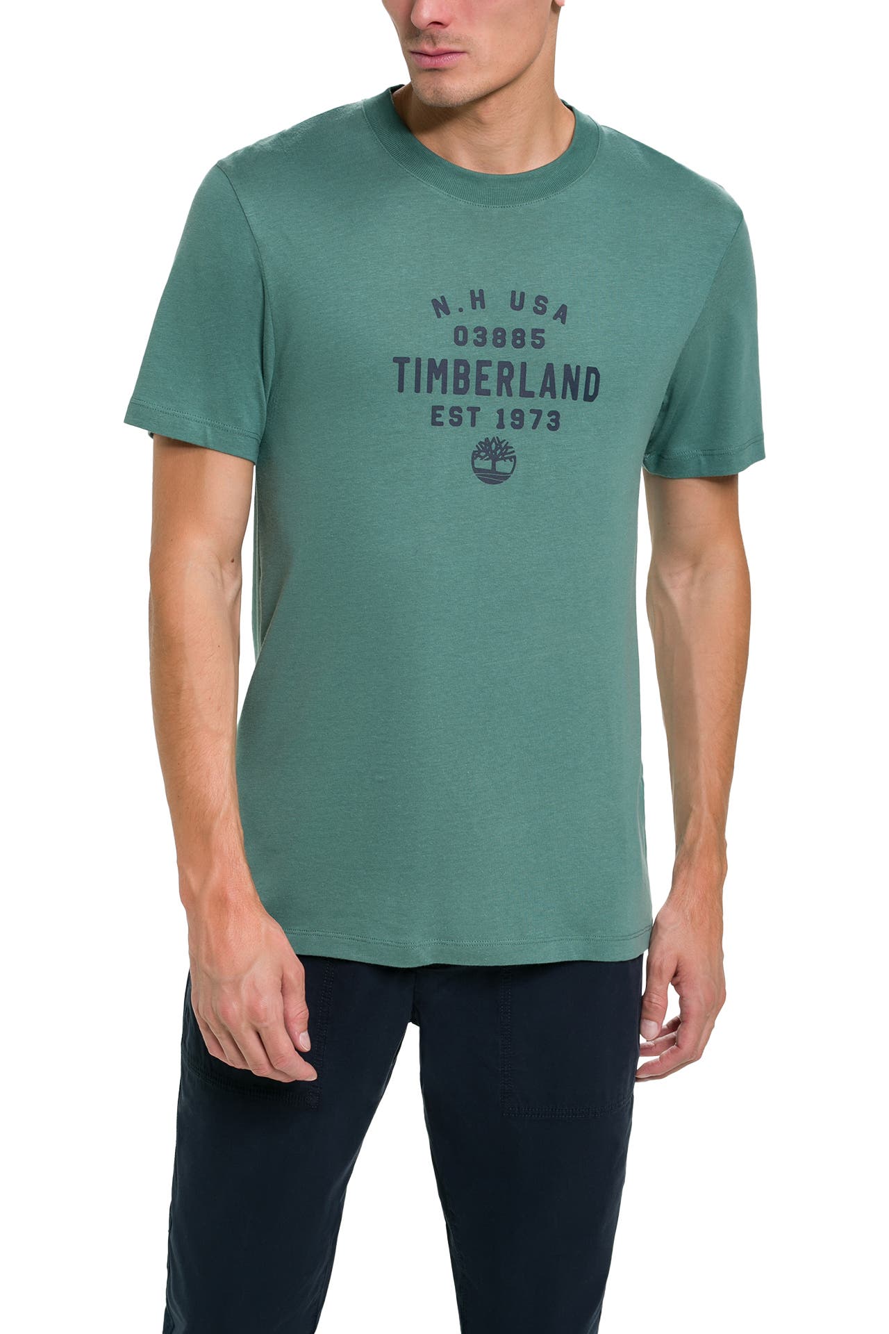 TIMBERLAND T-Shirt 'Refibra' smaragdgrün, Bild 1