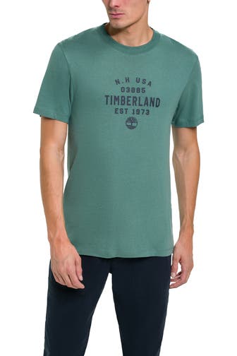 TIMBERLAND T-Shirt 'Refibra' smaragdgrün