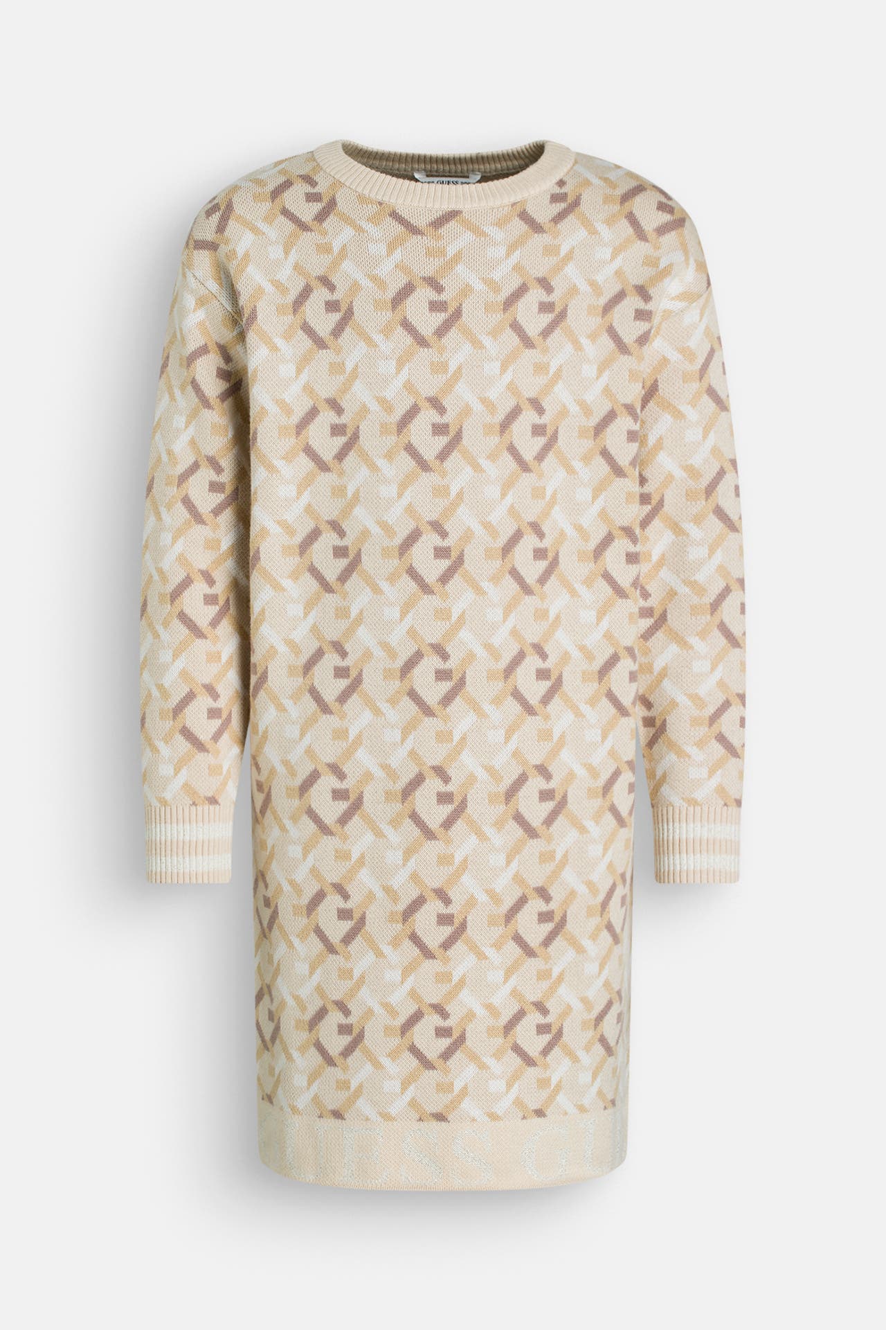 GUESS Strickkleid beige gemustert, Bild 1