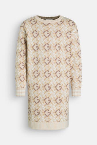 GUESS Strickkleid beige gemustert