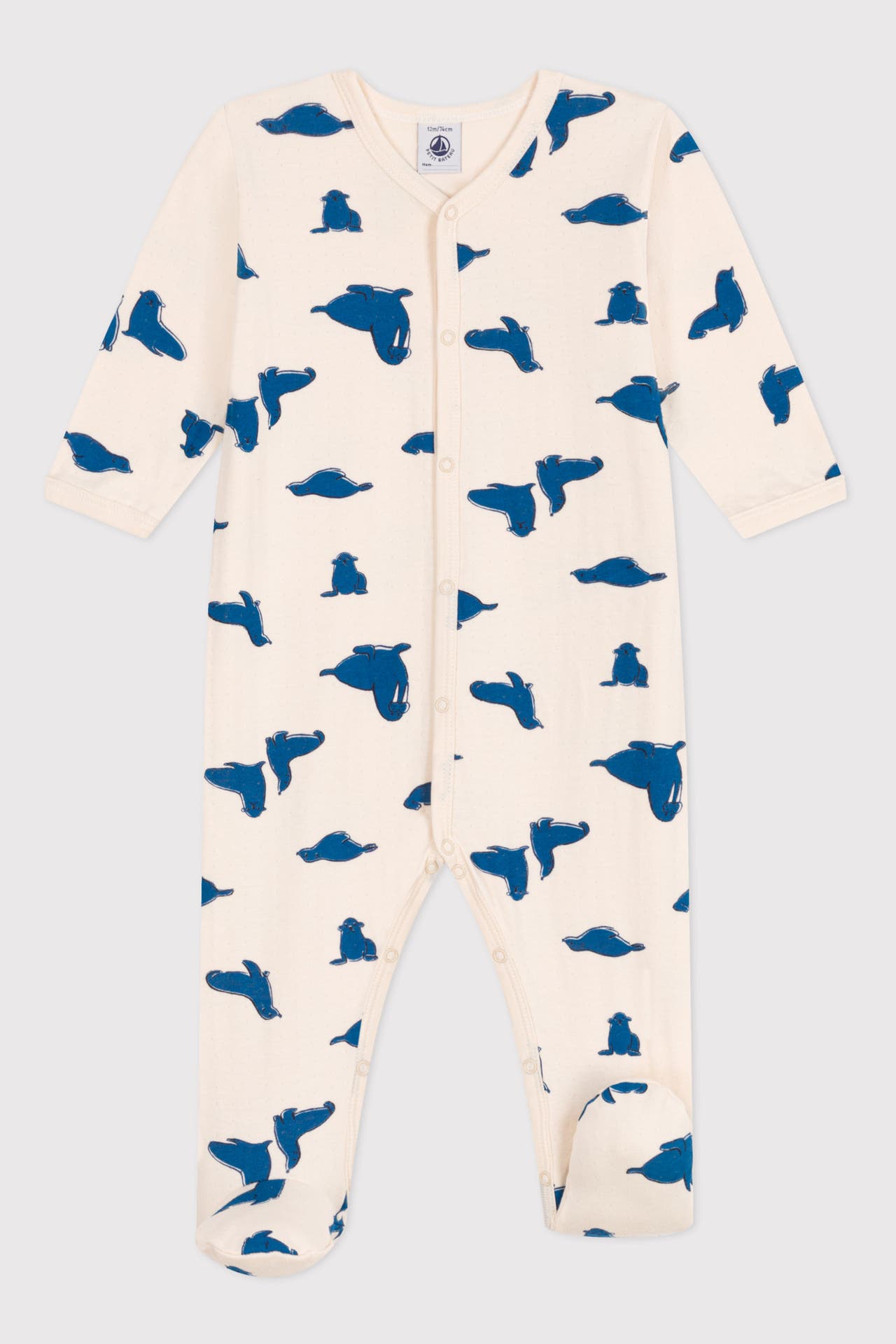 PETIT BATEAU Strampler gemustert, Bild 1