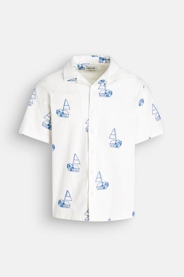 !SOLID Kurzarmhemd gemustert