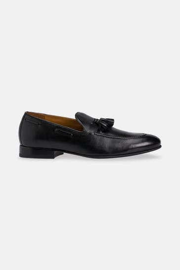 GORDON & BROS Leder-Slipper 'Renzo' schwarz