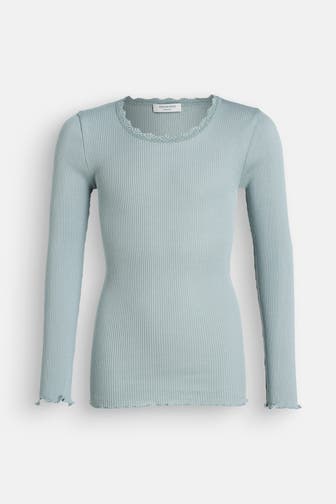 ROSEMUNDE Seidenmix-Longsleeve eisblau