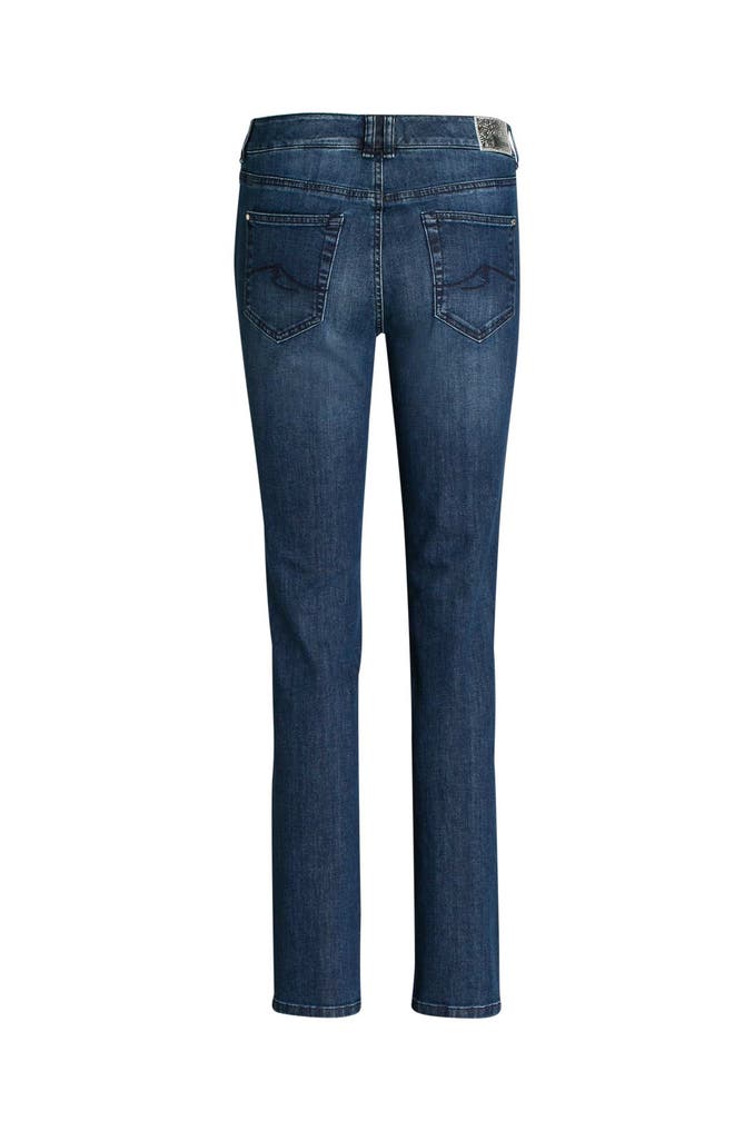 Jean Femme Gardeur Bleu Foncé Taille 42 - Coupe Droite, Fermeture Bas De Jambe (Occasion TB)