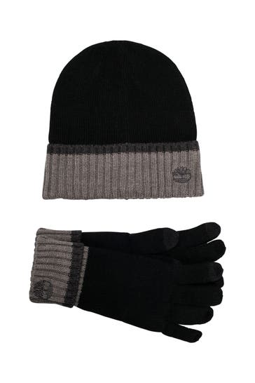 TIMBERLAND Set: Handschuhe und Strickmütze mehrfarbig