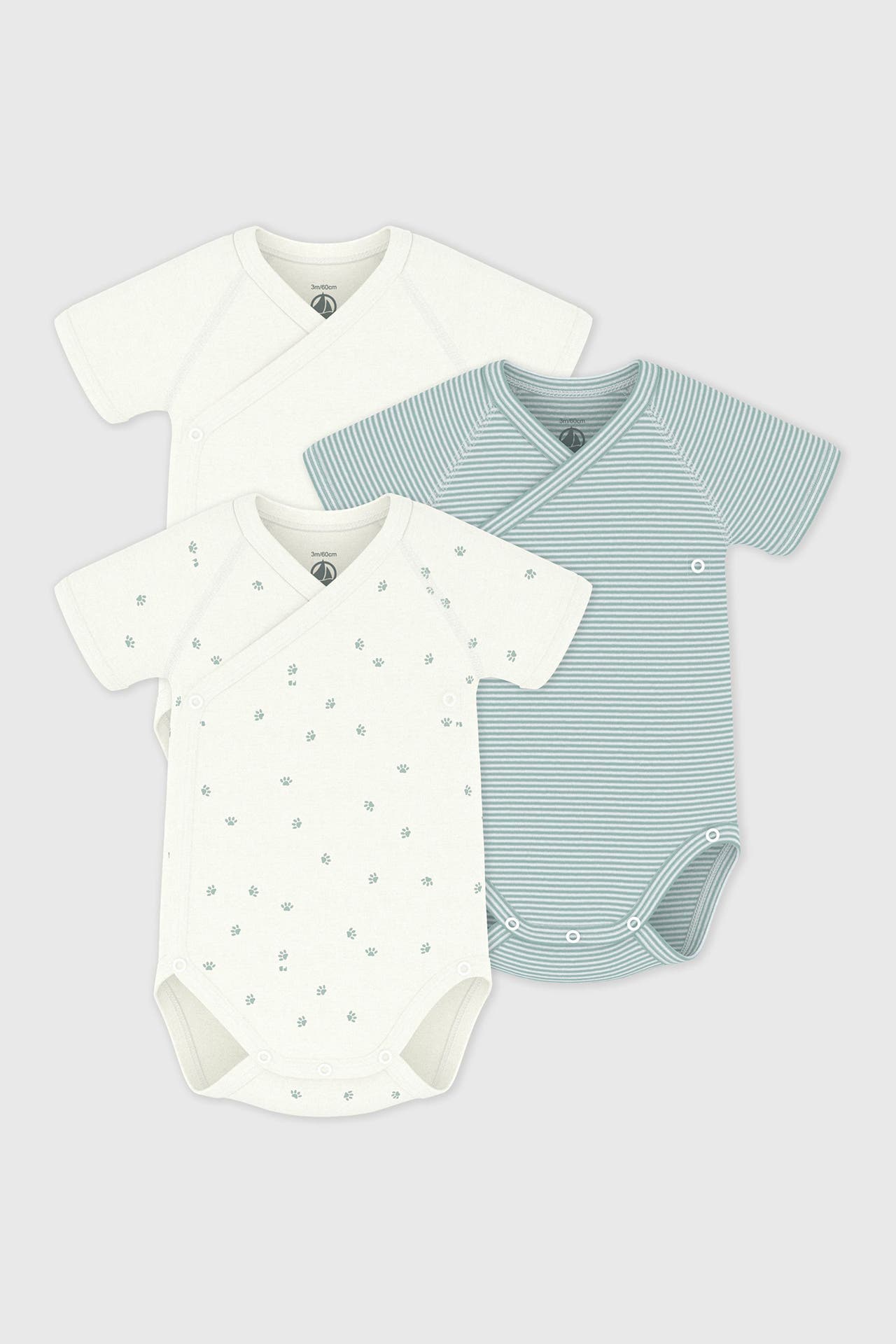 PETIT BATEAU 3er Pack Bodies mehrfarbig, Bild 1