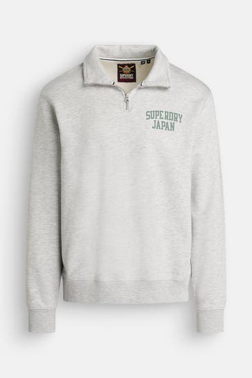 SUPERDRY Sweatshirt hellgrau