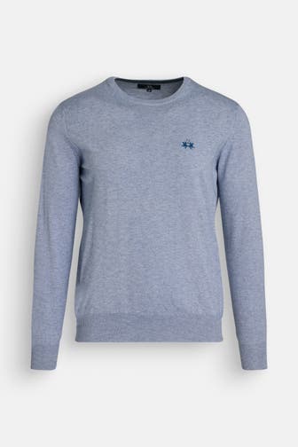 LA MARTINA Strickpullover hellblau