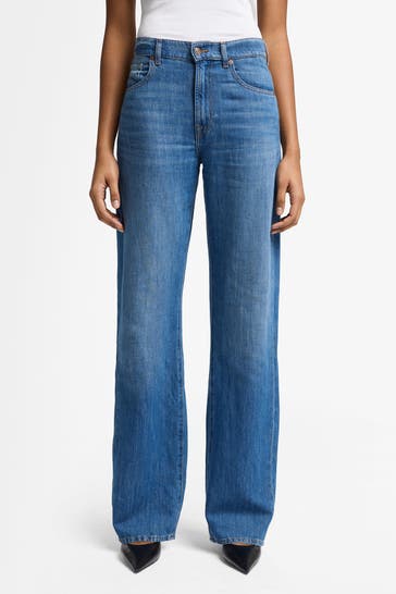 7 FOR ALL MANKIND Leinenmix-Jeans 'Tess' wide